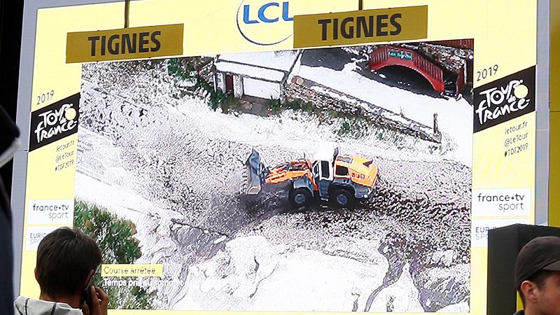 El Tour suspende una etapa en marcha por primera vez en su historia