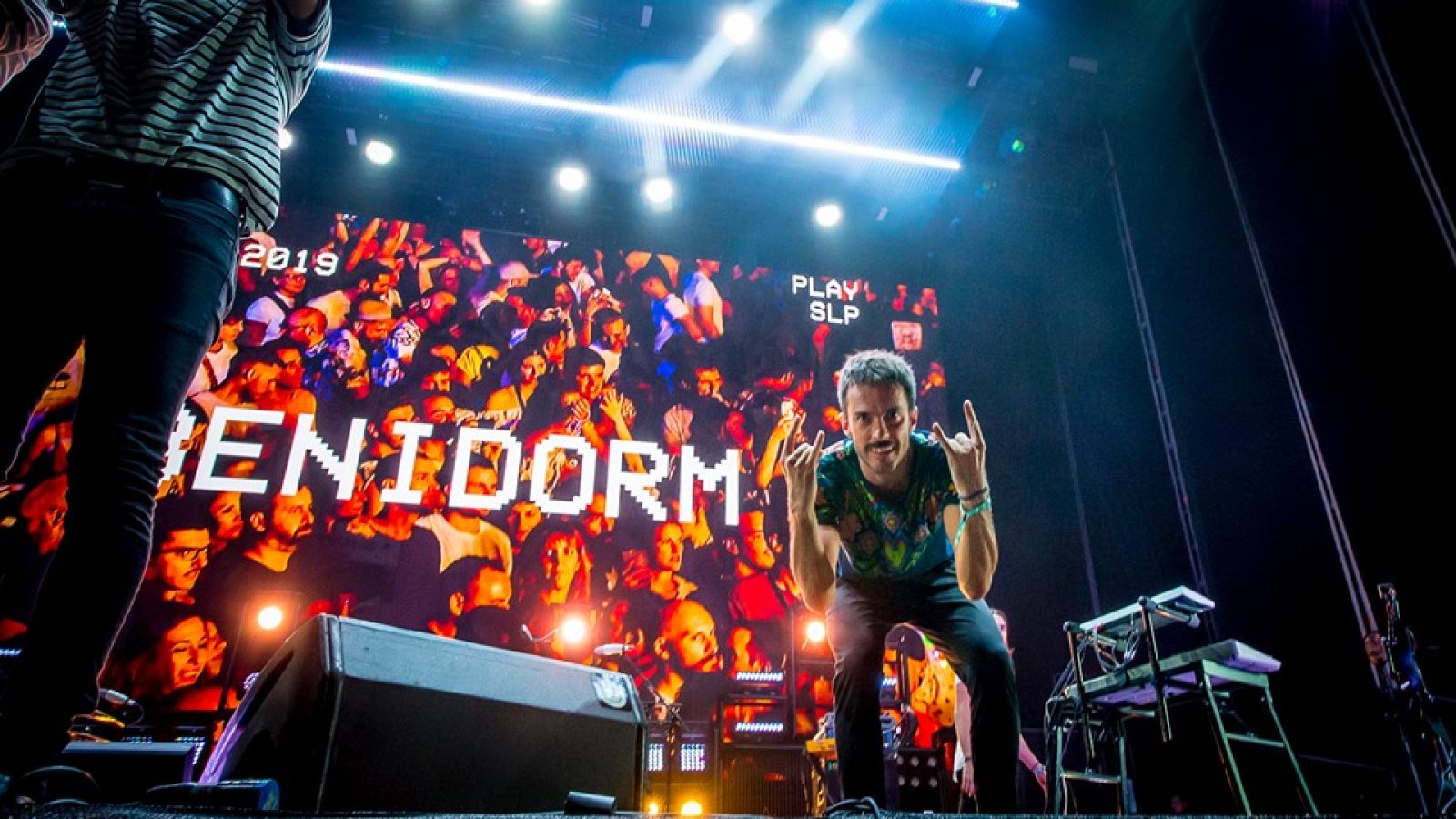 Pucho en el final del concierto de Vetusta Morla en el Low