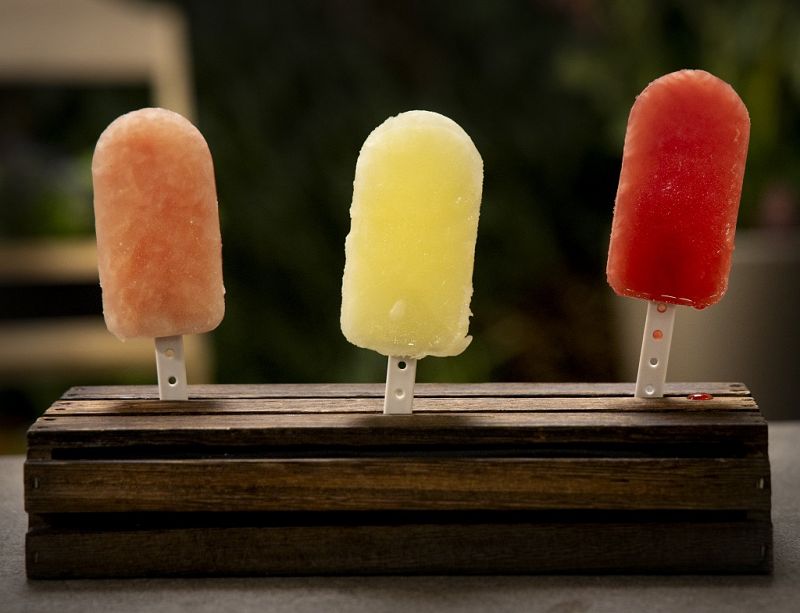 Receta de "polos de melón y sandía" 