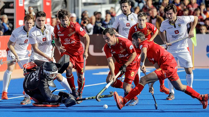 España y Bélgica inauguran el Europeo de hockey sobre hierba por la plaza olímpica