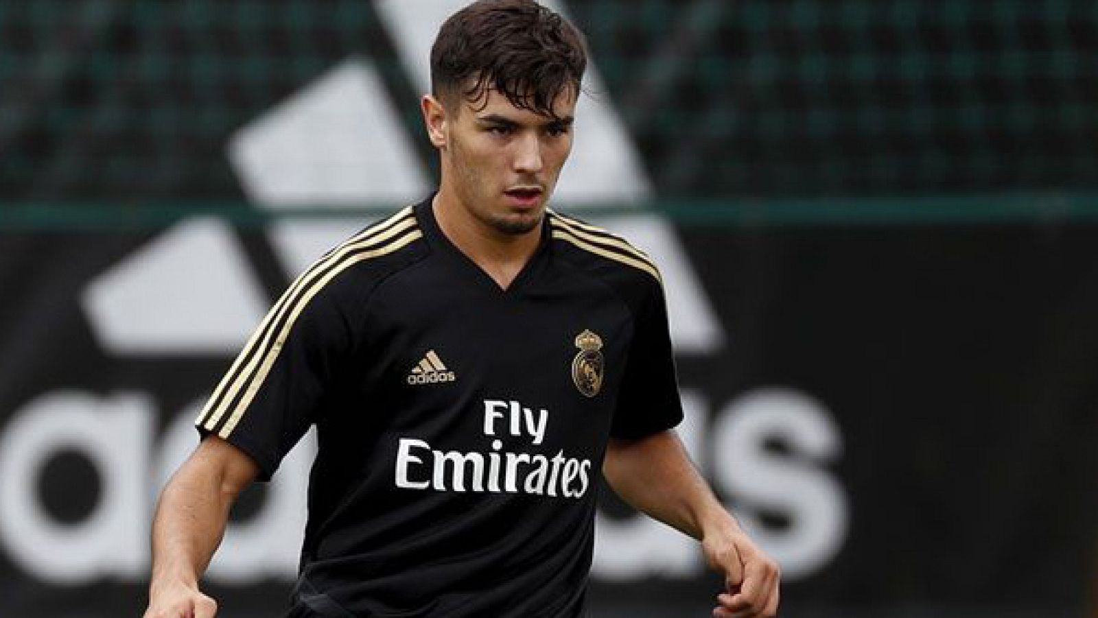 Brahim Díaz durante un entreno en el Real Madrid