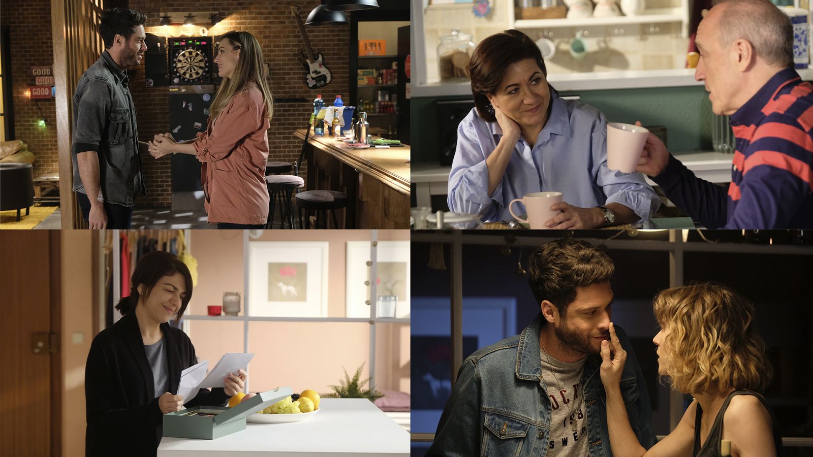 Los actores de 'Servir y Proteger' en una de las tomas falsas