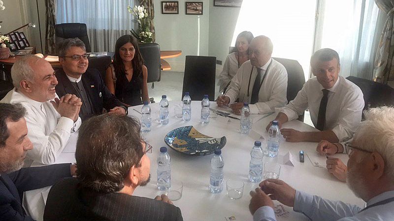 El ministro de Exteriores iraní abandona Biarritz tras un viaje sorpresa para tratar con Macron el tema nuclear