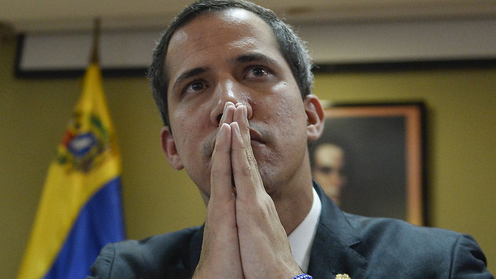 El jefe del Parlamento venezolano y opositor, Juan Guaidó