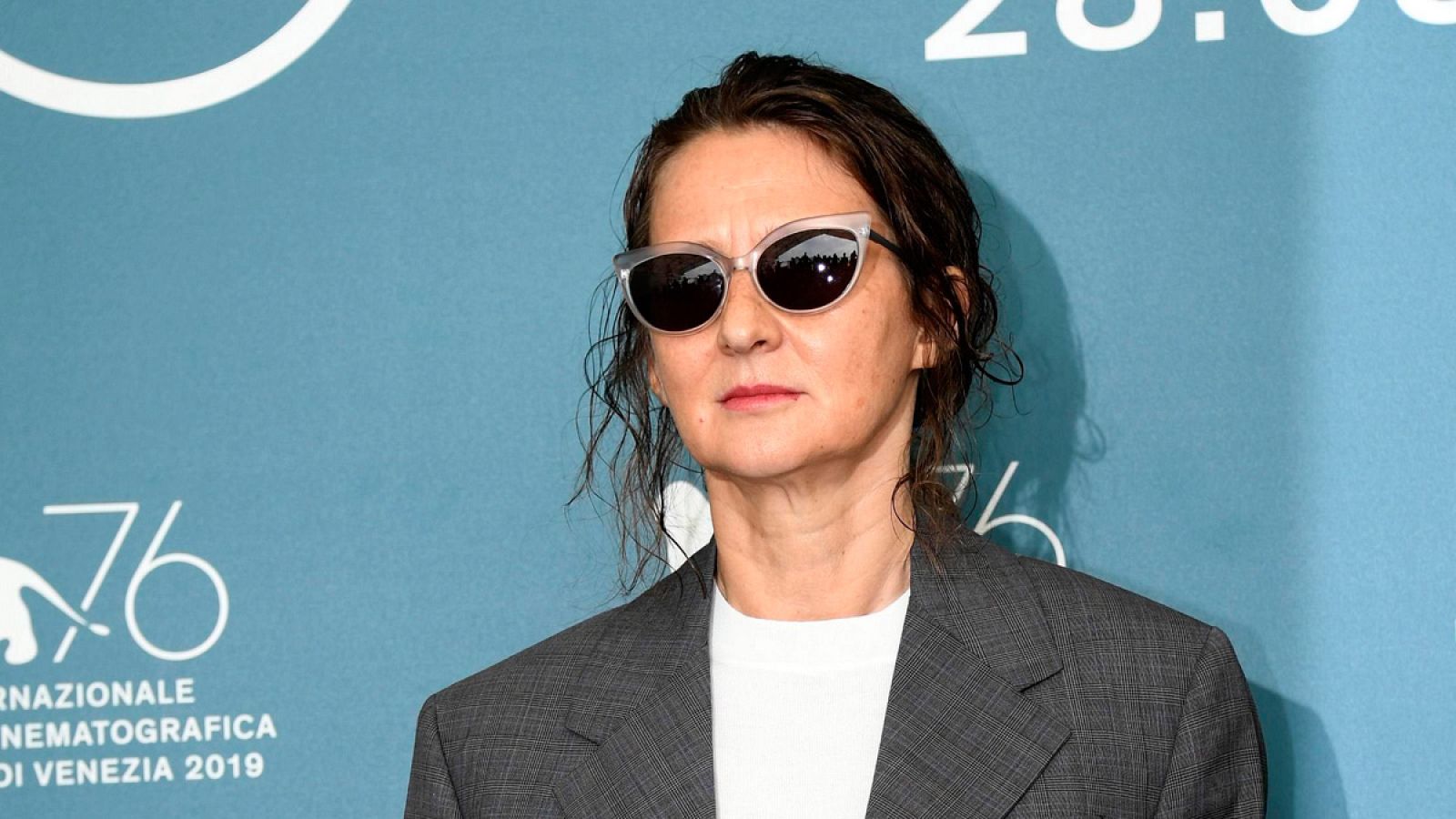 Lucrecia Martel posa para los medios en Venecia