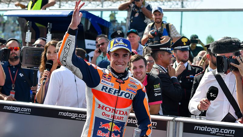 Márquez busca apuntalar el Mundial de MotoGP en Aragón