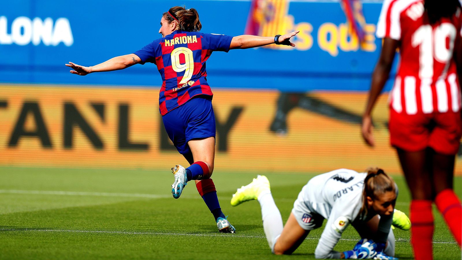 Mariona celebra un gol ante el Atlético