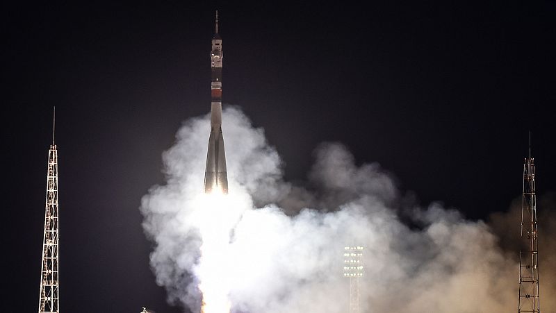 Rusia lanza la nave tripulada Soyuz MS-15 rumbo a la Estación Espacial Internacional