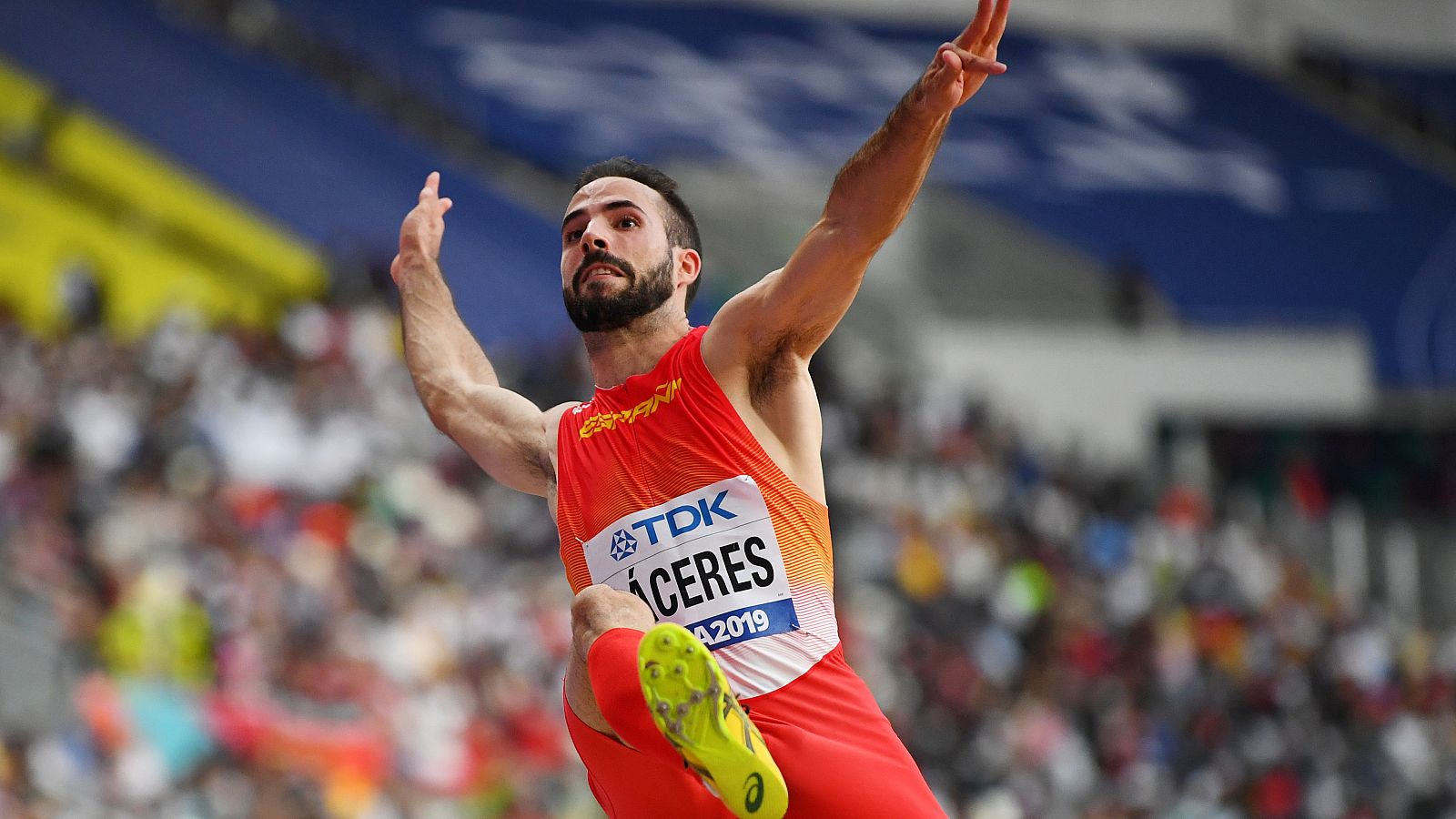 Eusebio Cáceres accede a su segunda final mundialista en longitud