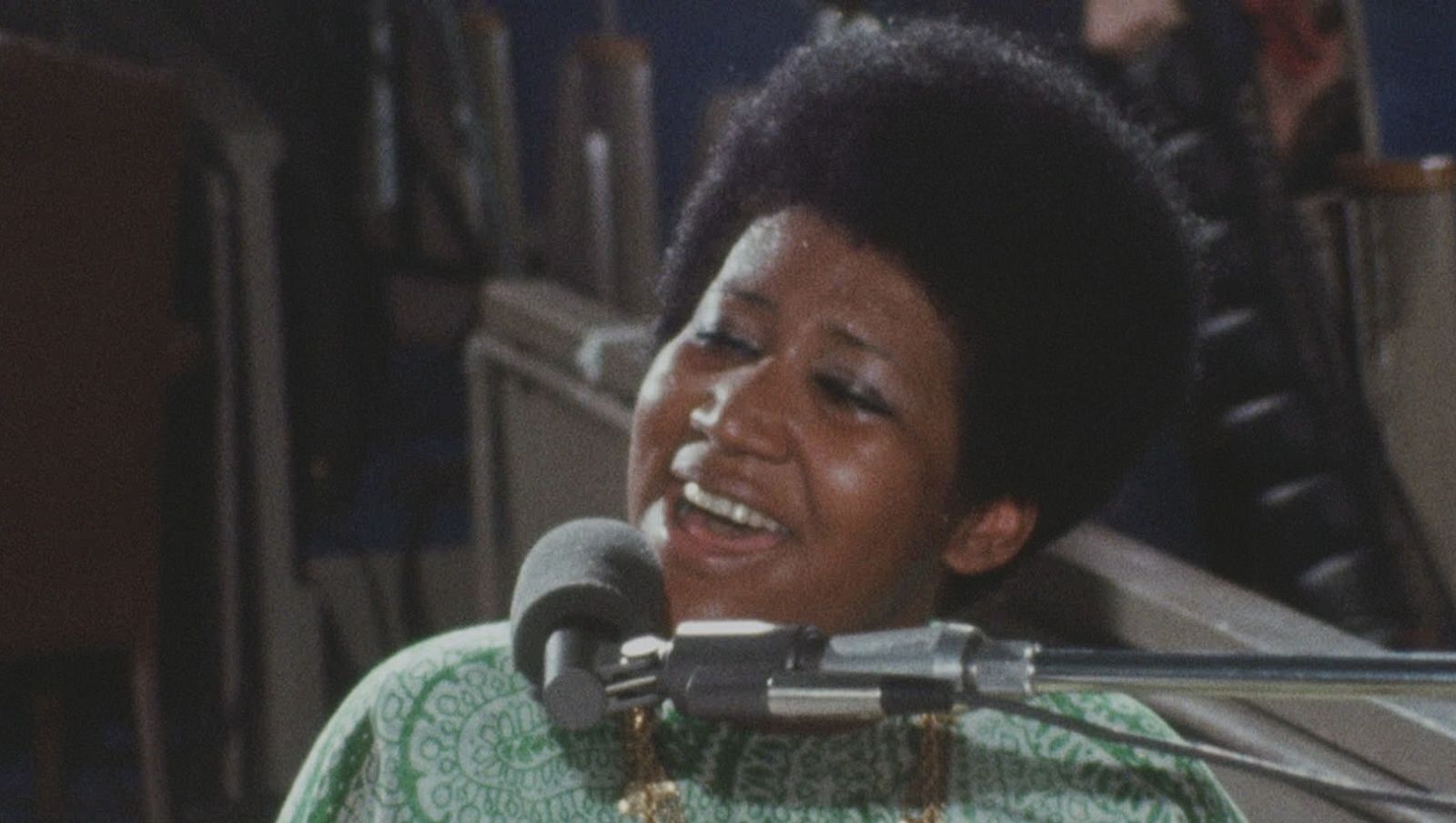 Aretha Franklin durante la grabación de 'Amazing grace'