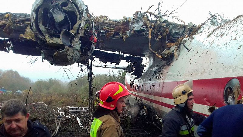 Cinco muertos tras el aterrizaje forzoso en Ucrania de un avión de carga procedente de España