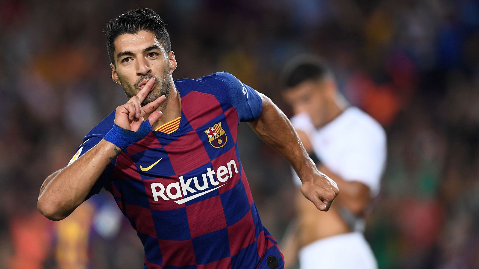 Suárez celebra su golazo