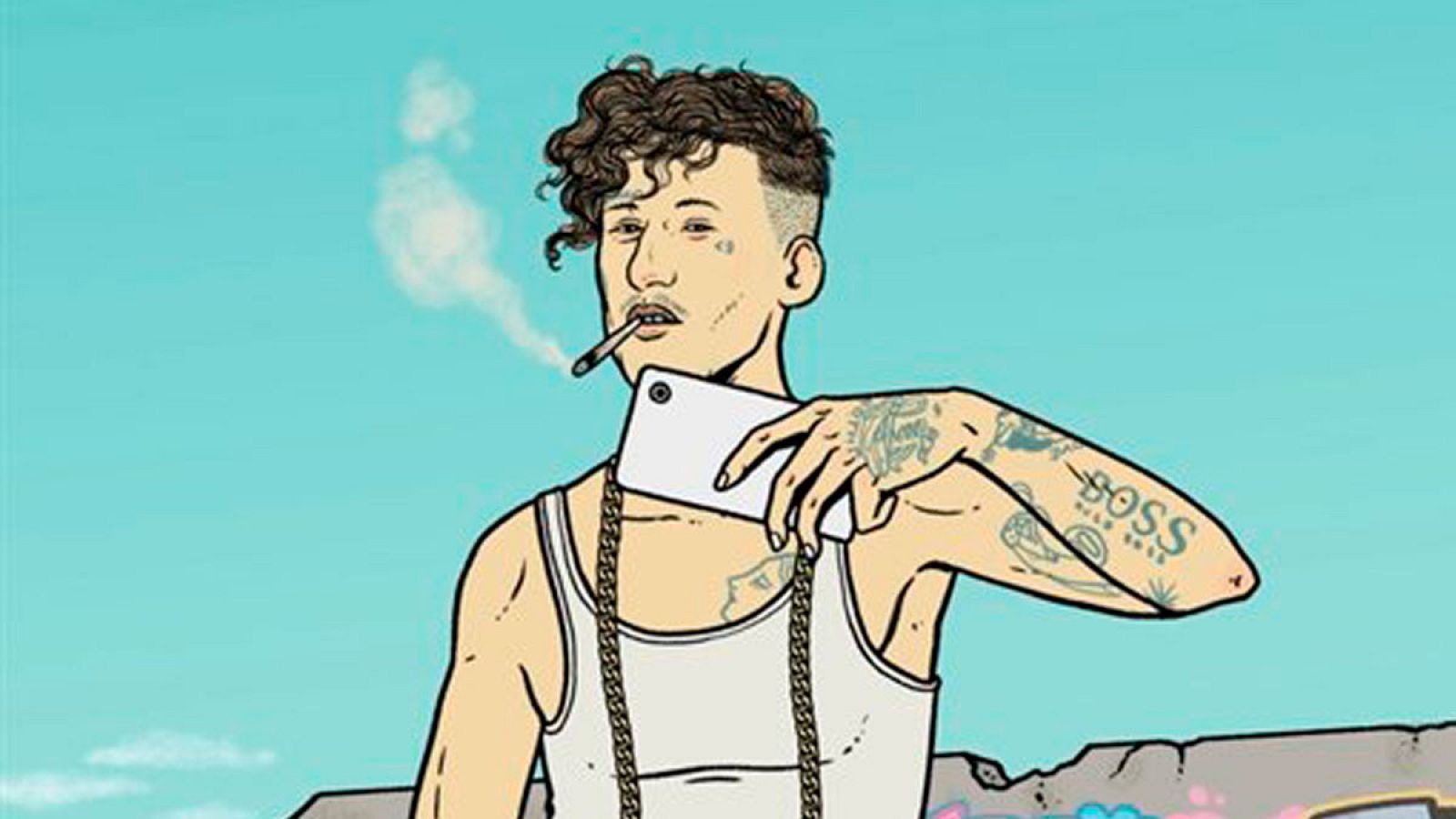 Yung Beef pide que se retire un libro sobre el trap por el uso de una caricatura suya en la portada