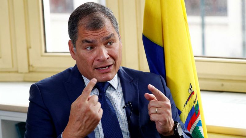 Rafael Correa pide elecciones en Ecuador y baraja presentarse como candidato