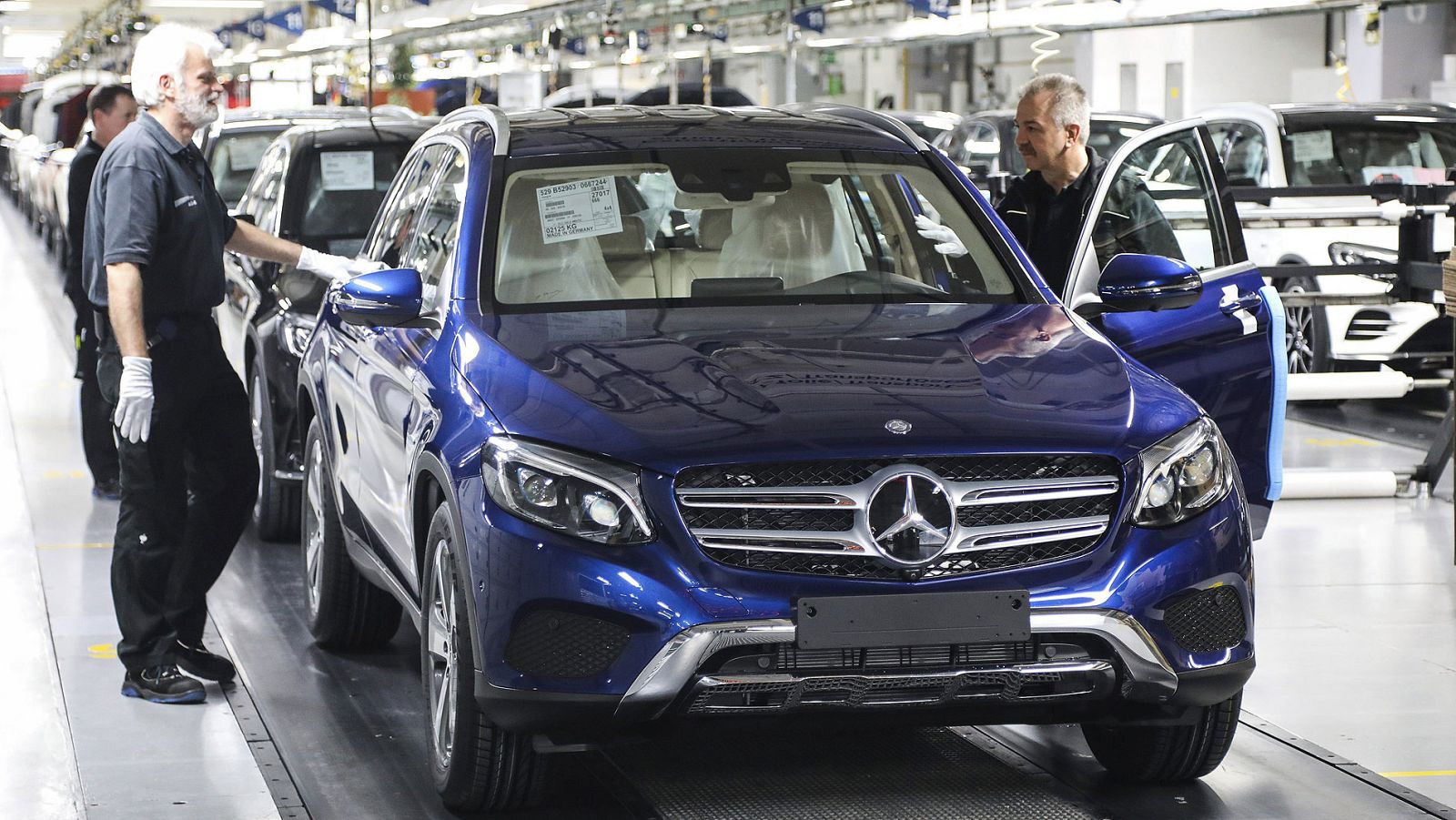 Cadena de montaje de automóviles en Alemania