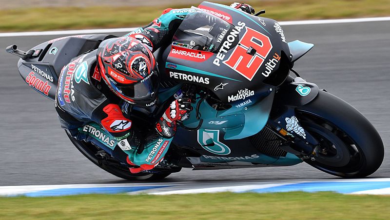 Quartararo, Alex Márquez y Migno dominan los libres en Motegi