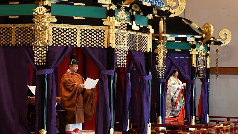 Naruhito es proclamado emperador de Japón en una ceremonia oficial