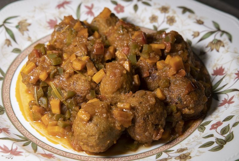 Receta de "albndigas de berenjena" de Dani Garca 