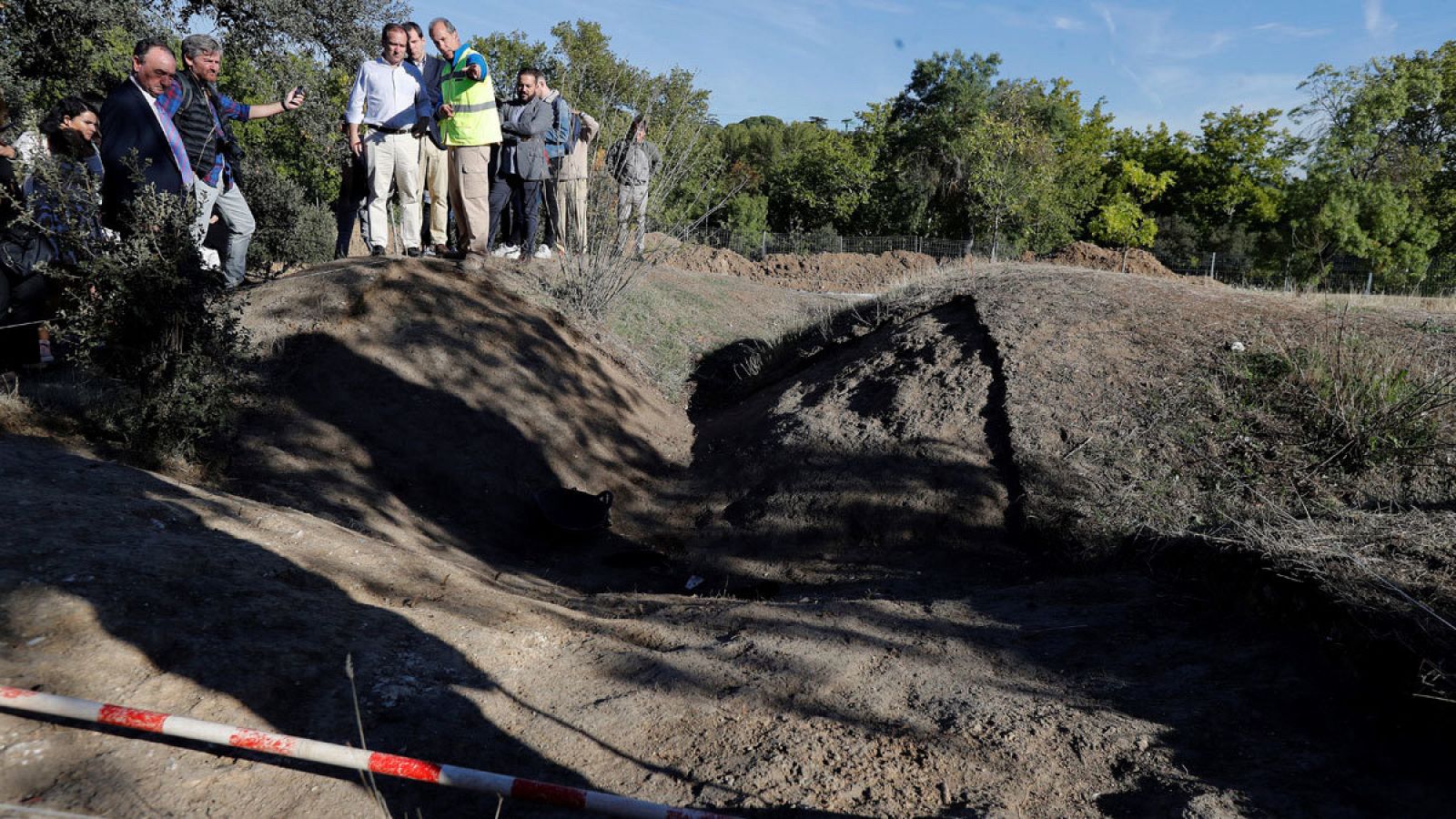 Reciente hallazgo del suelo de una casa romana en la Casa de Campo de Madrid.