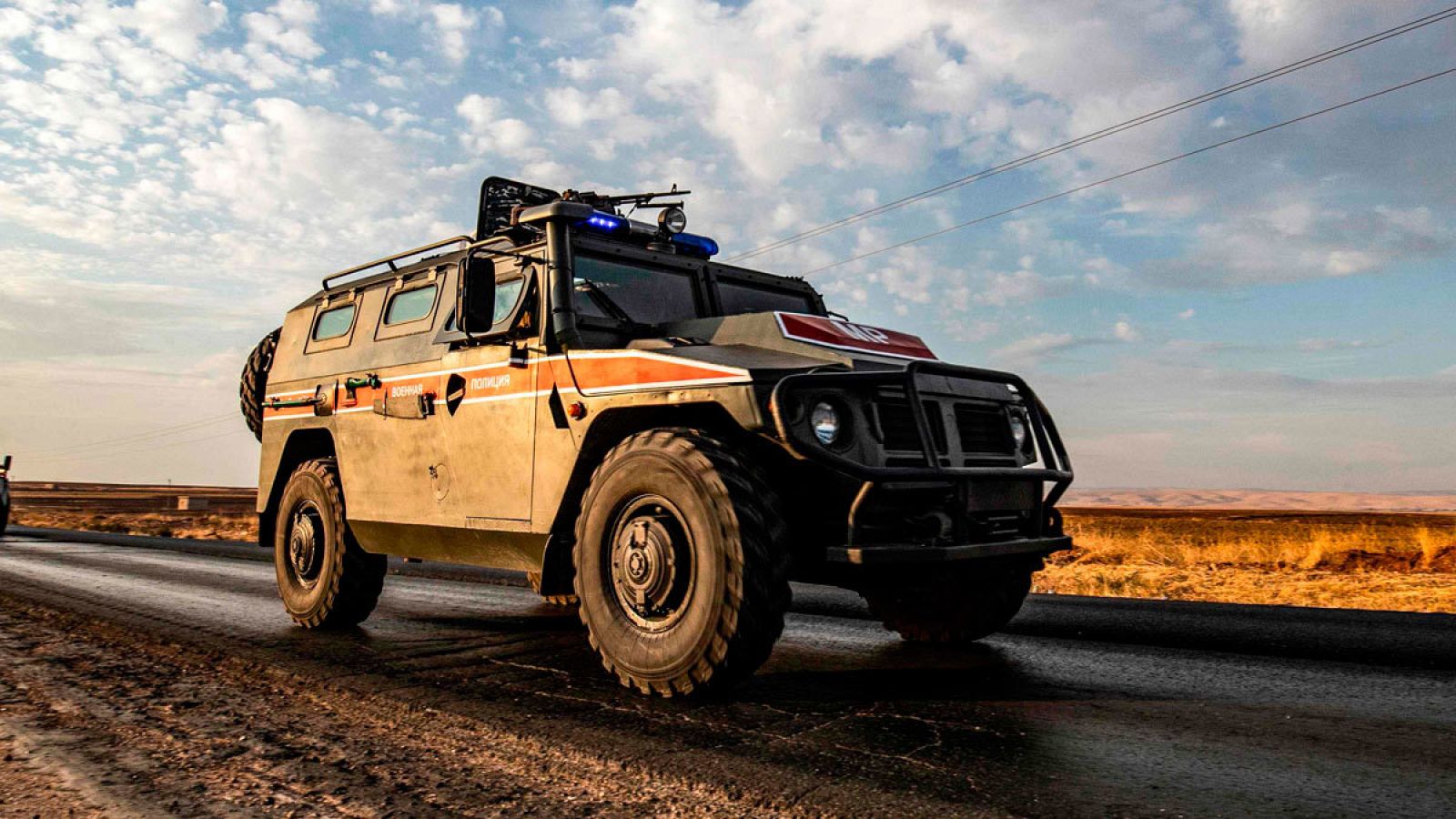 Imagen de archivo de un vehículo militar ruso