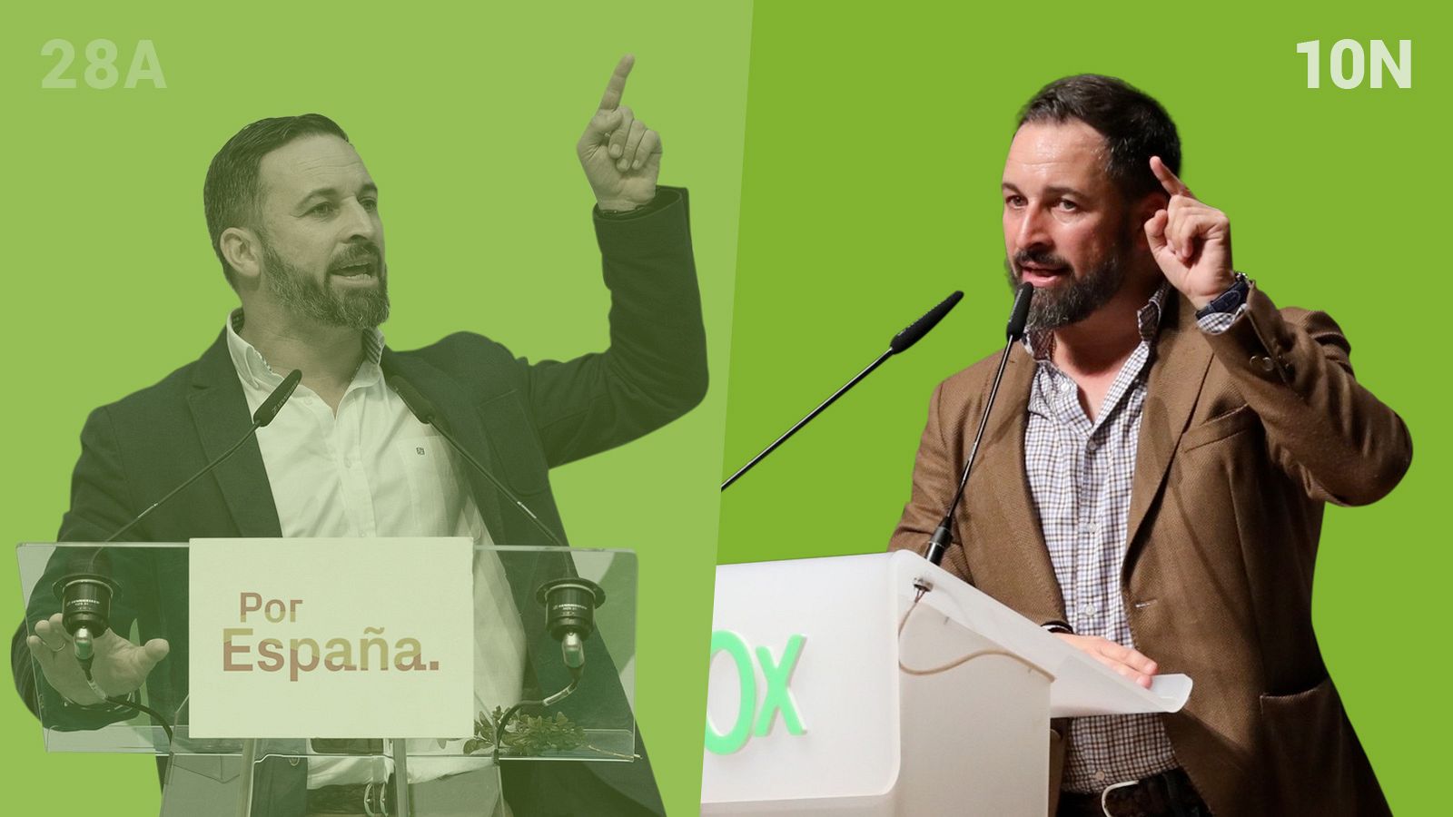 Santiago Abascal, presidente de Vox y candidato a la Presidencia del Gobierno