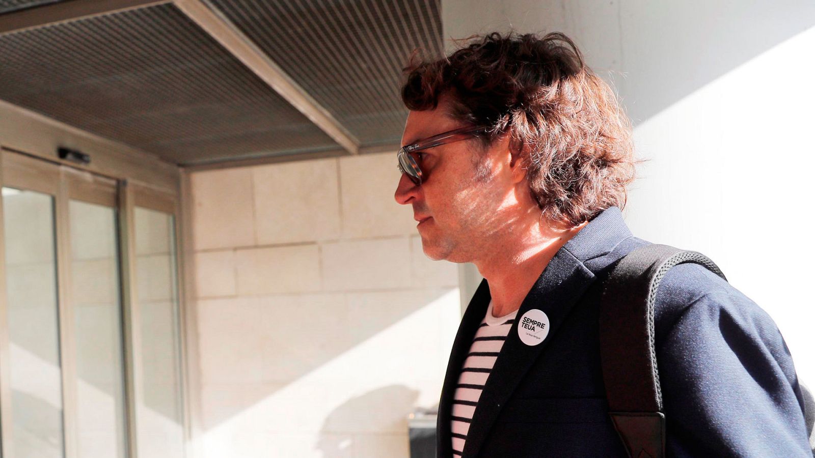 El director general de Política Lingüística, Rubén Trenzano, en la Ciudad de la Justicia