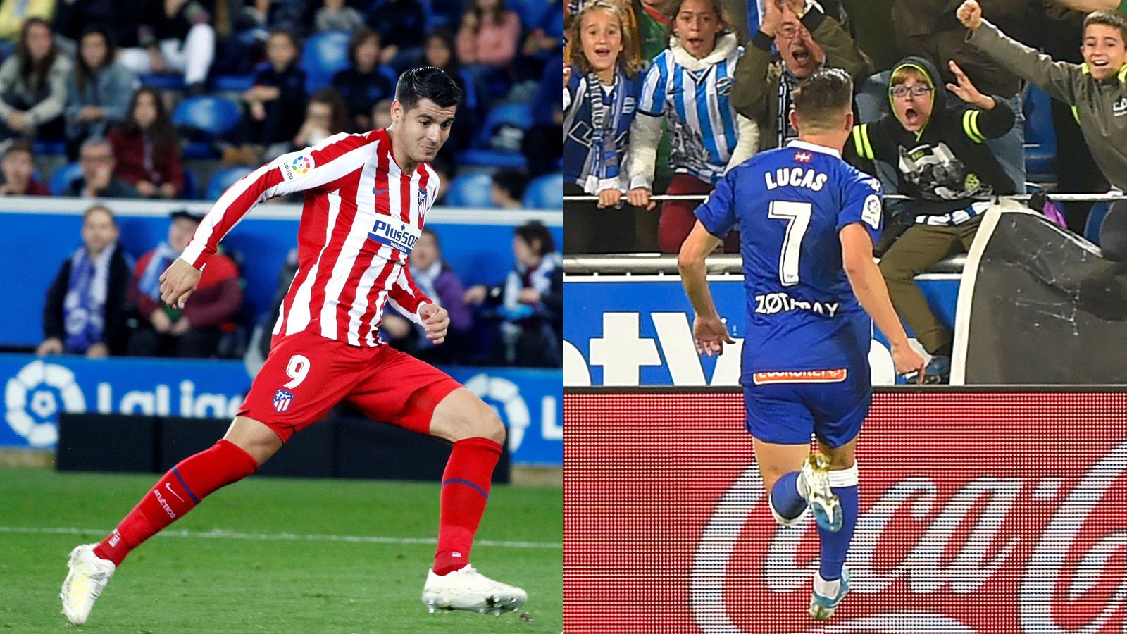 Álvaro Morata (i) y Lucas Pérez
