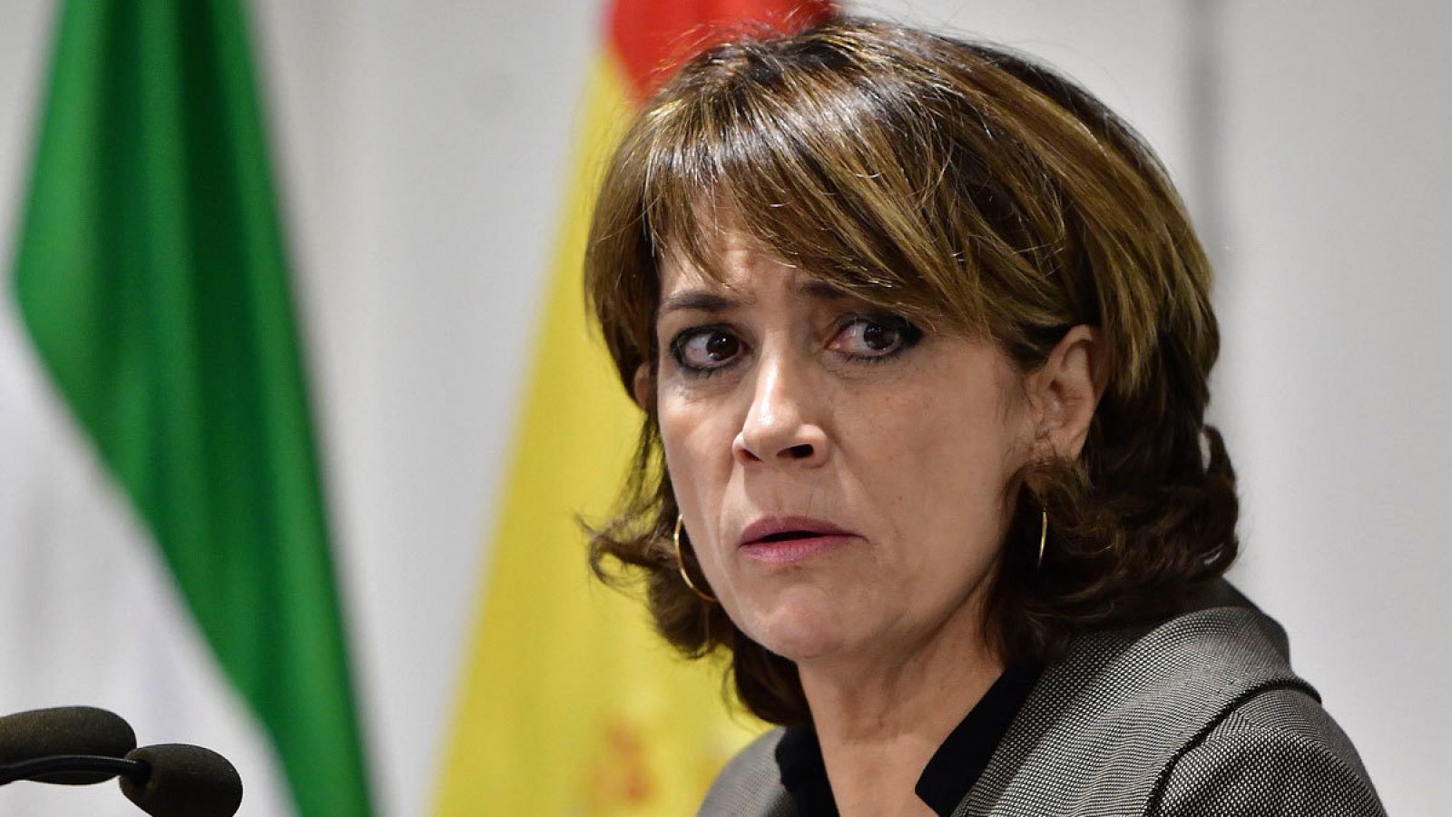 La ministra de Justicia en funciones, Dolores Delgado.