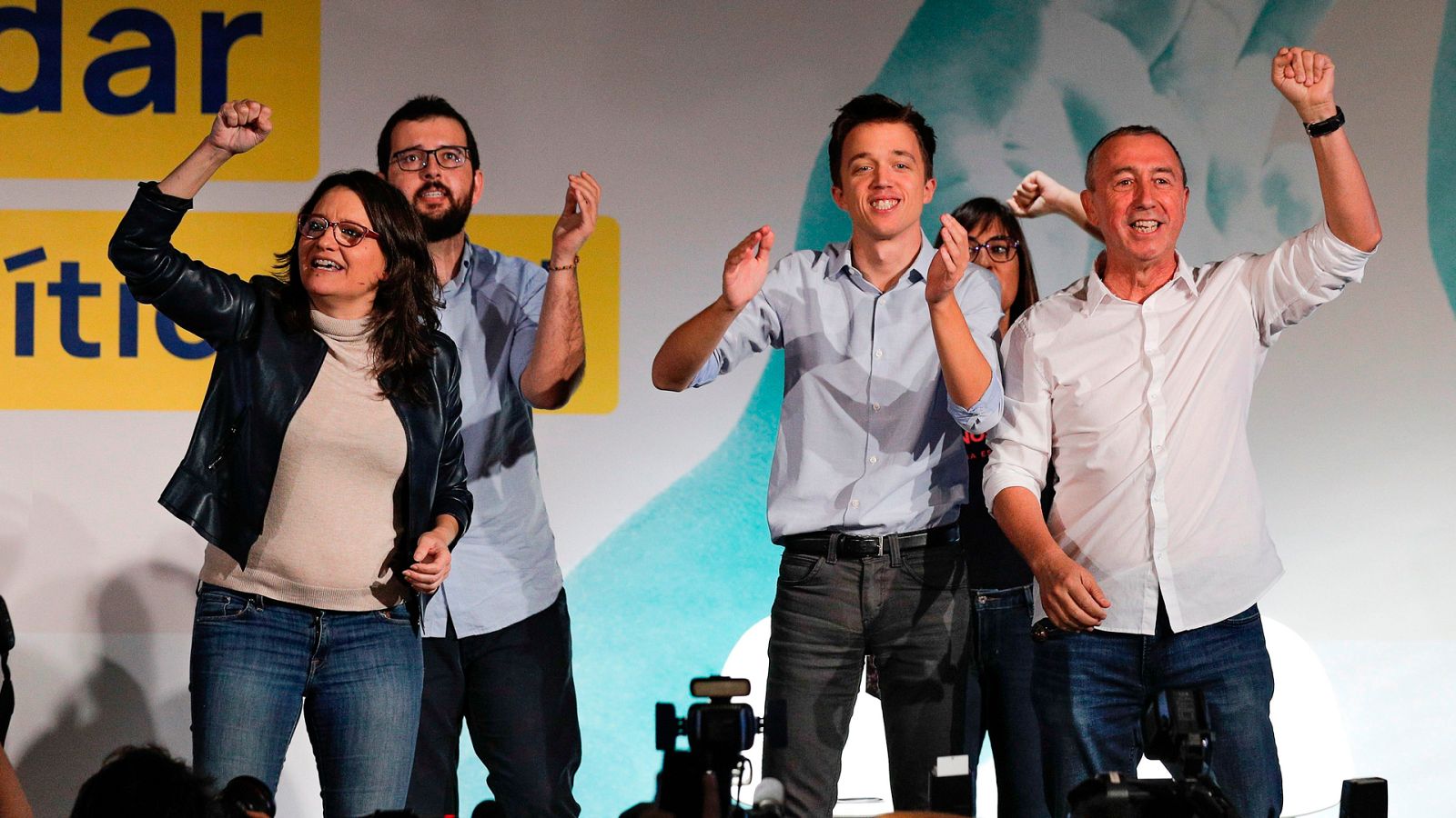 Elecciones 10N: Mitin de Más País en Valencia, con Íñigo Errejón, Joan Baldoví y Mónica Oltra