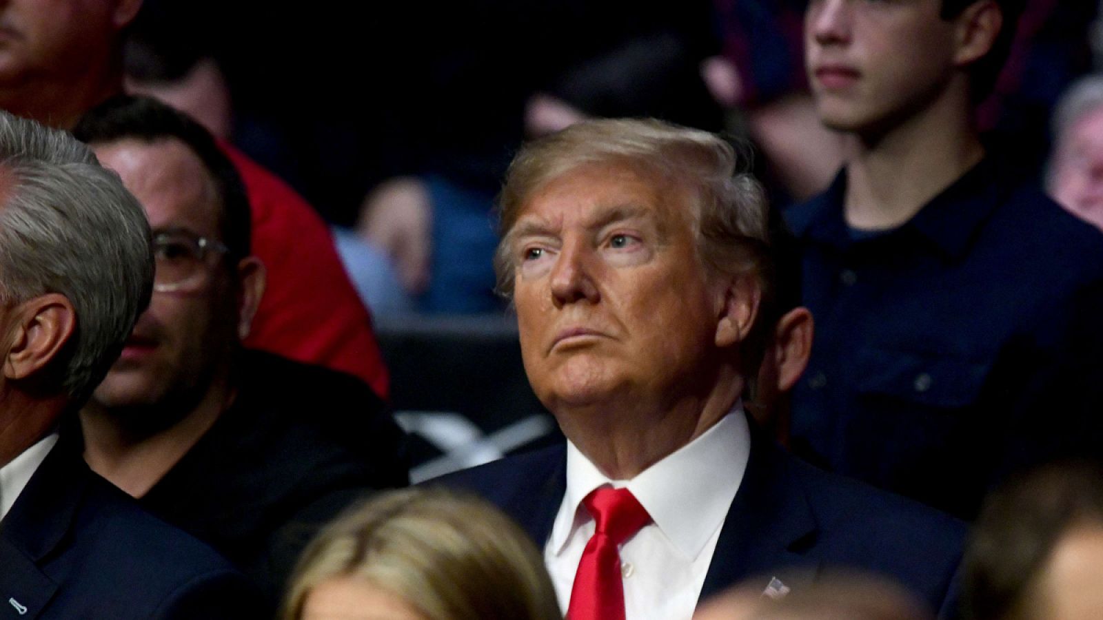 El presidente de EE.UU., Donald Trump, en el Madison Square Garden, en Nueva York