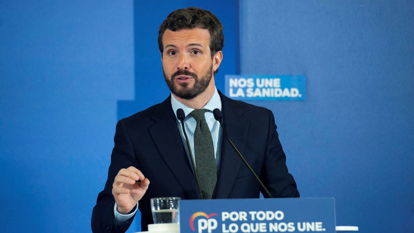 El presidente del Partido Popular, Pablo Casado.