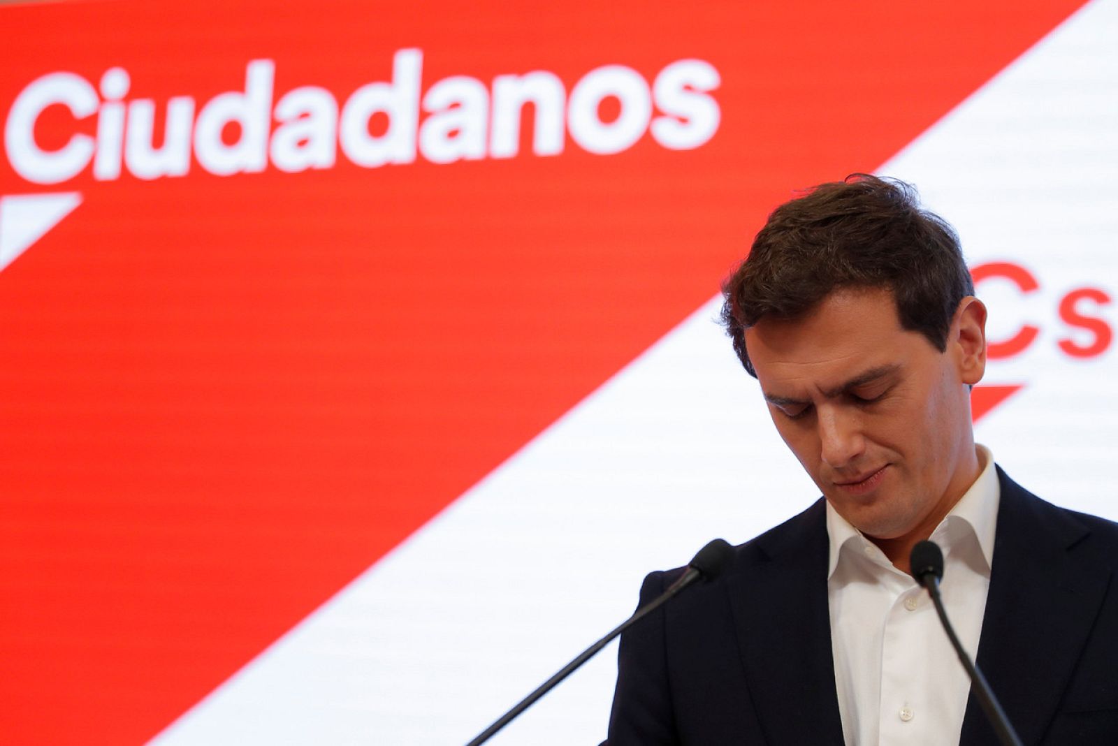 Albert Rivera tras anunciar que abandona el liderazgo de Cs y de la política.