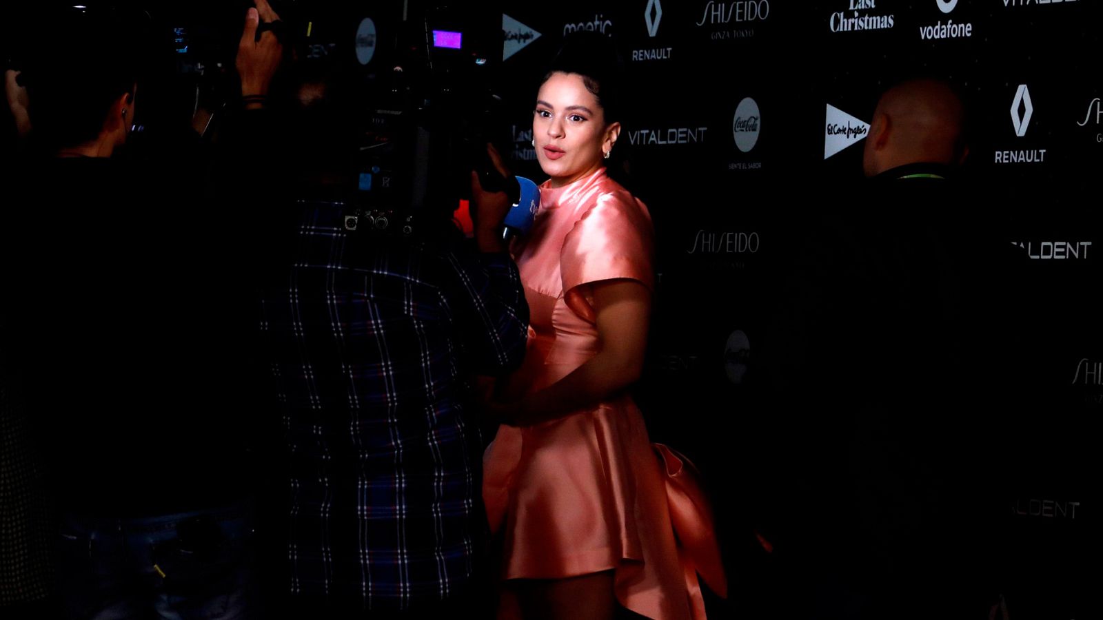 Rosalía a su llegada al WiZink Center esta noche