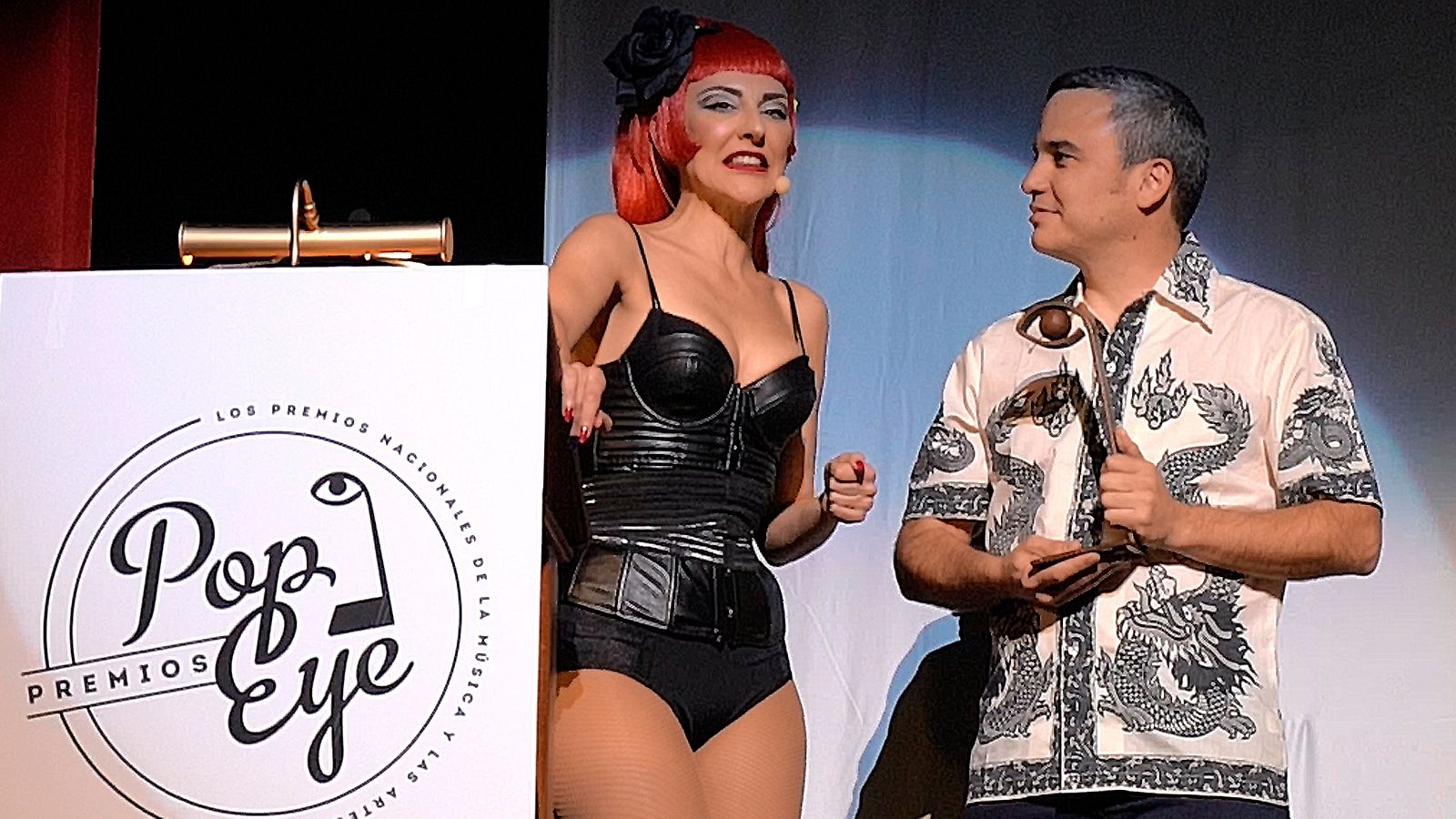 Diego RJ de 'El Sótano' en la entrega del premio Pop Eye