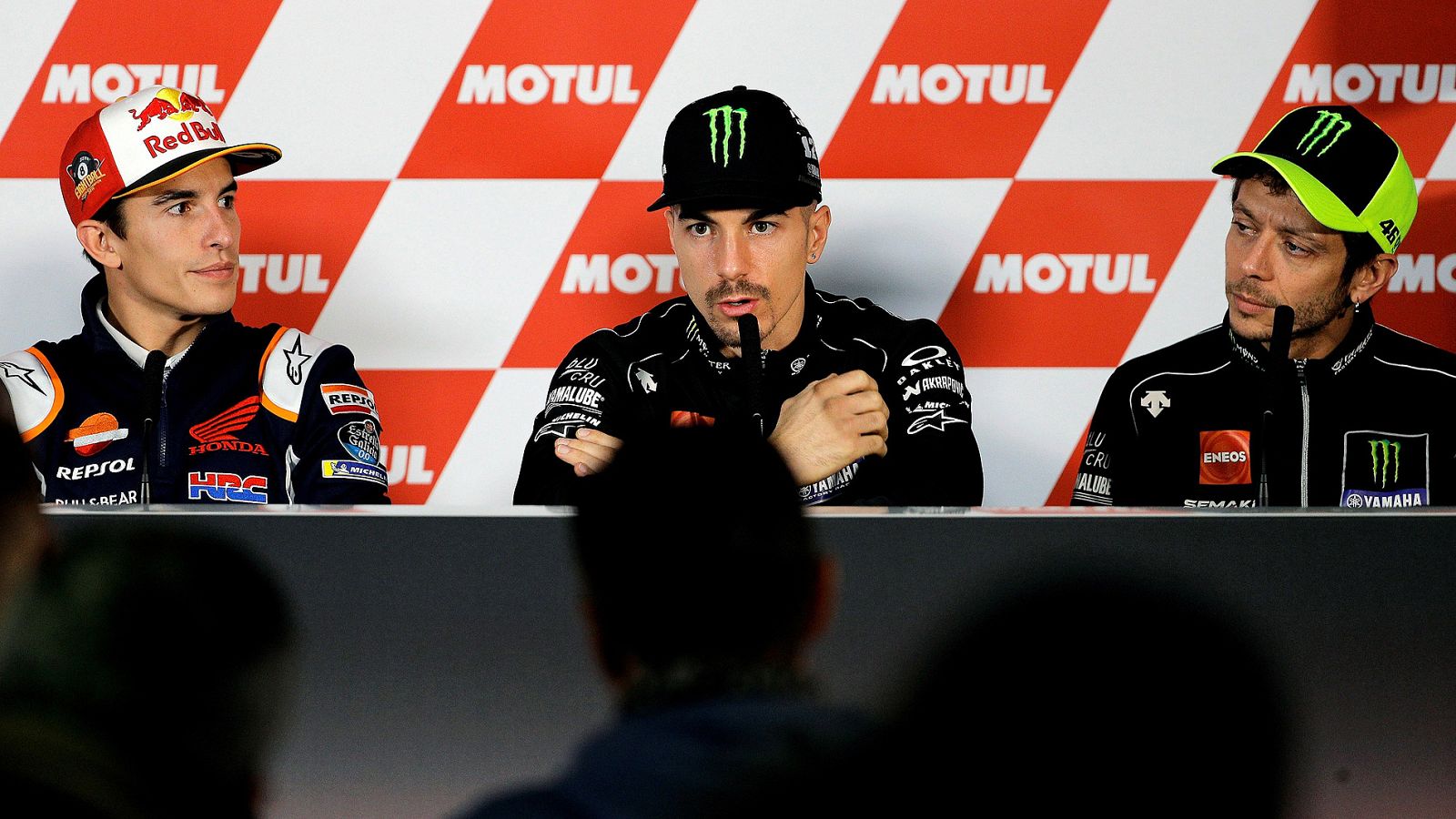 Márquez, Viñales y Rossi