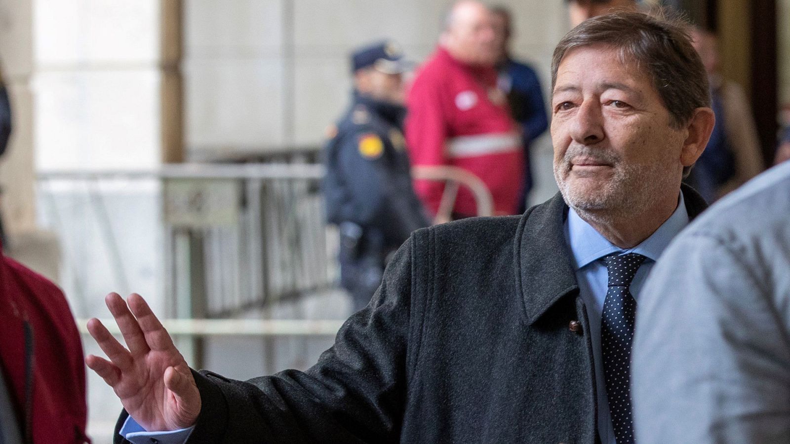 El ex director general de Empleo de la Junta de Andalucía Francisco Javier Guerrero llega a la Audiencia de Sevilla