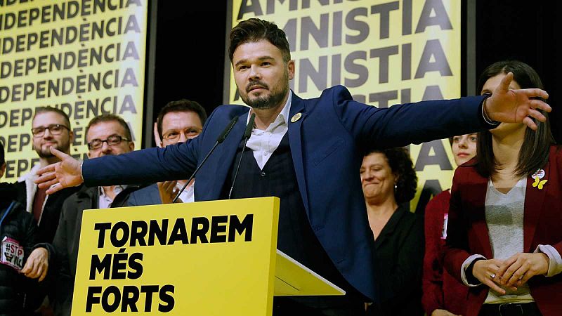 ERC hará una consulta exprés a sus militantes el próximo lunes sobre la investidura de Pedro Sánchez