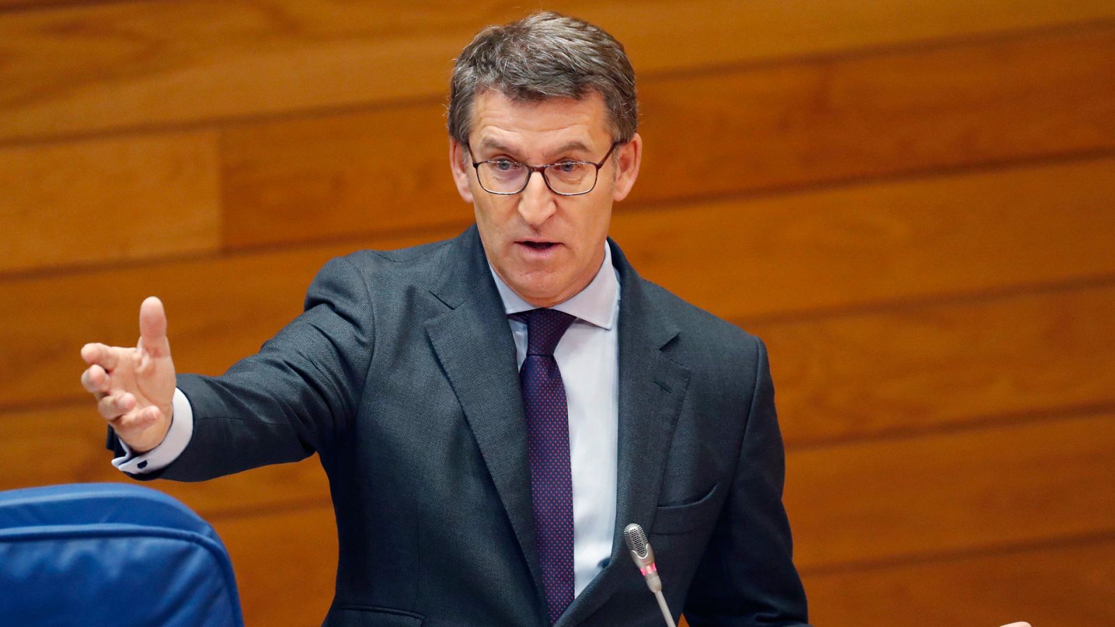 El presidente de la Xunta, Alberto Núñez Feijóo