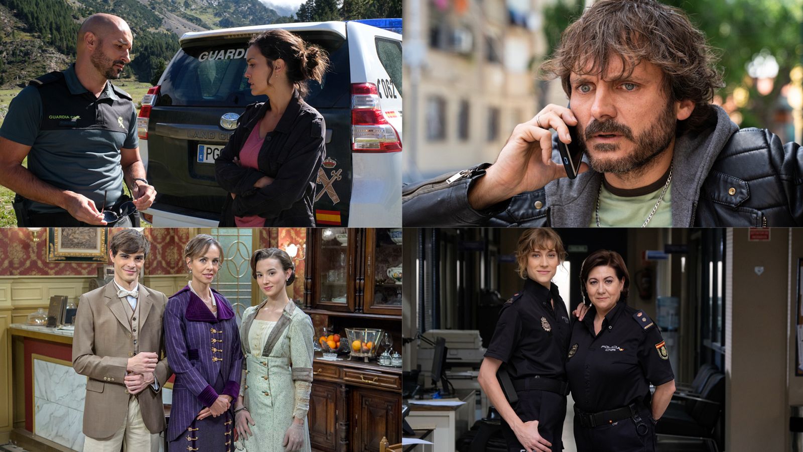 La caza. Monteperdido, Malaka, Acacias 38 y Servir y proteger