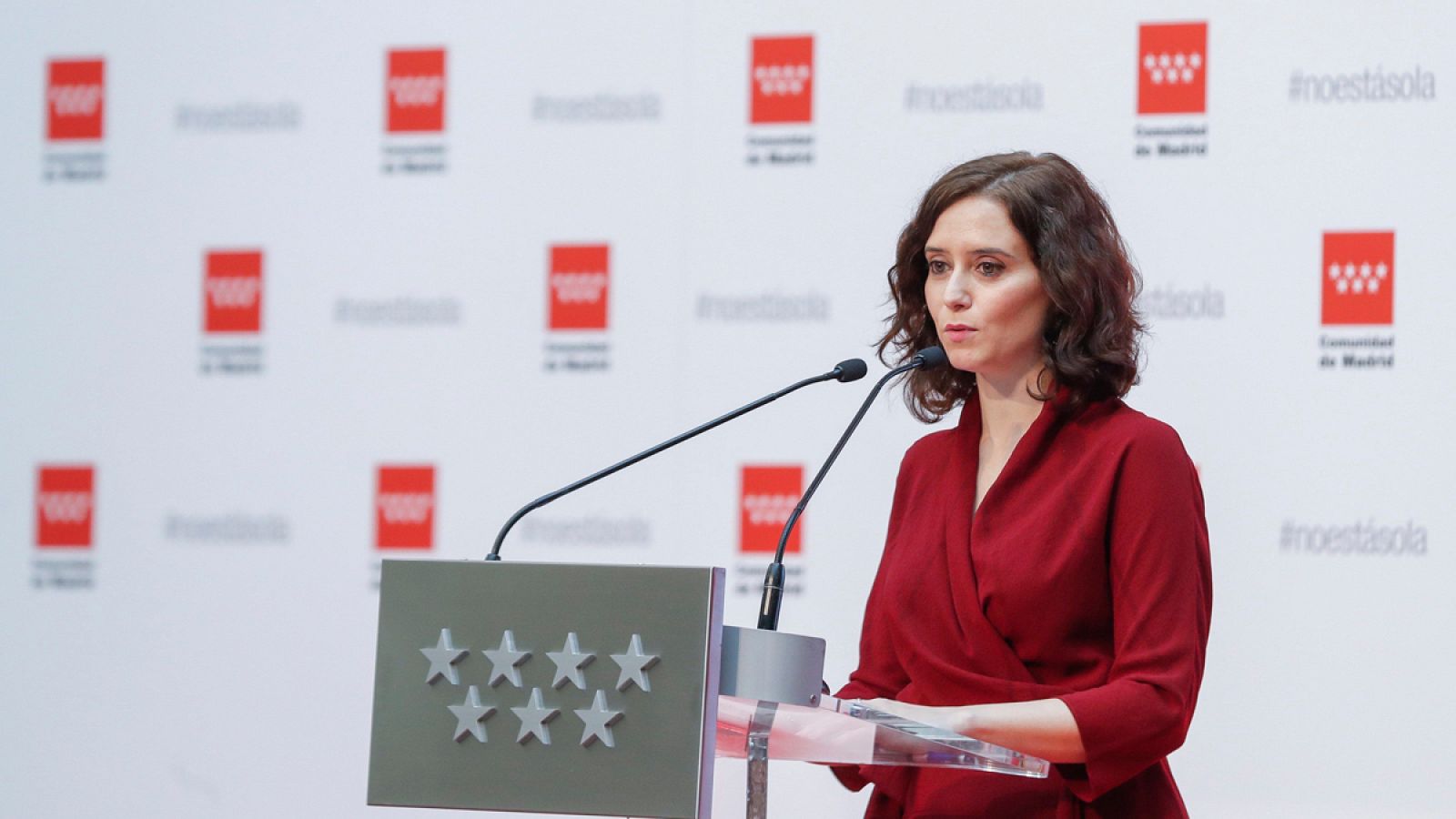 La presidenta de la Comunidad de Madrid, Isabel Díaz Ayuso