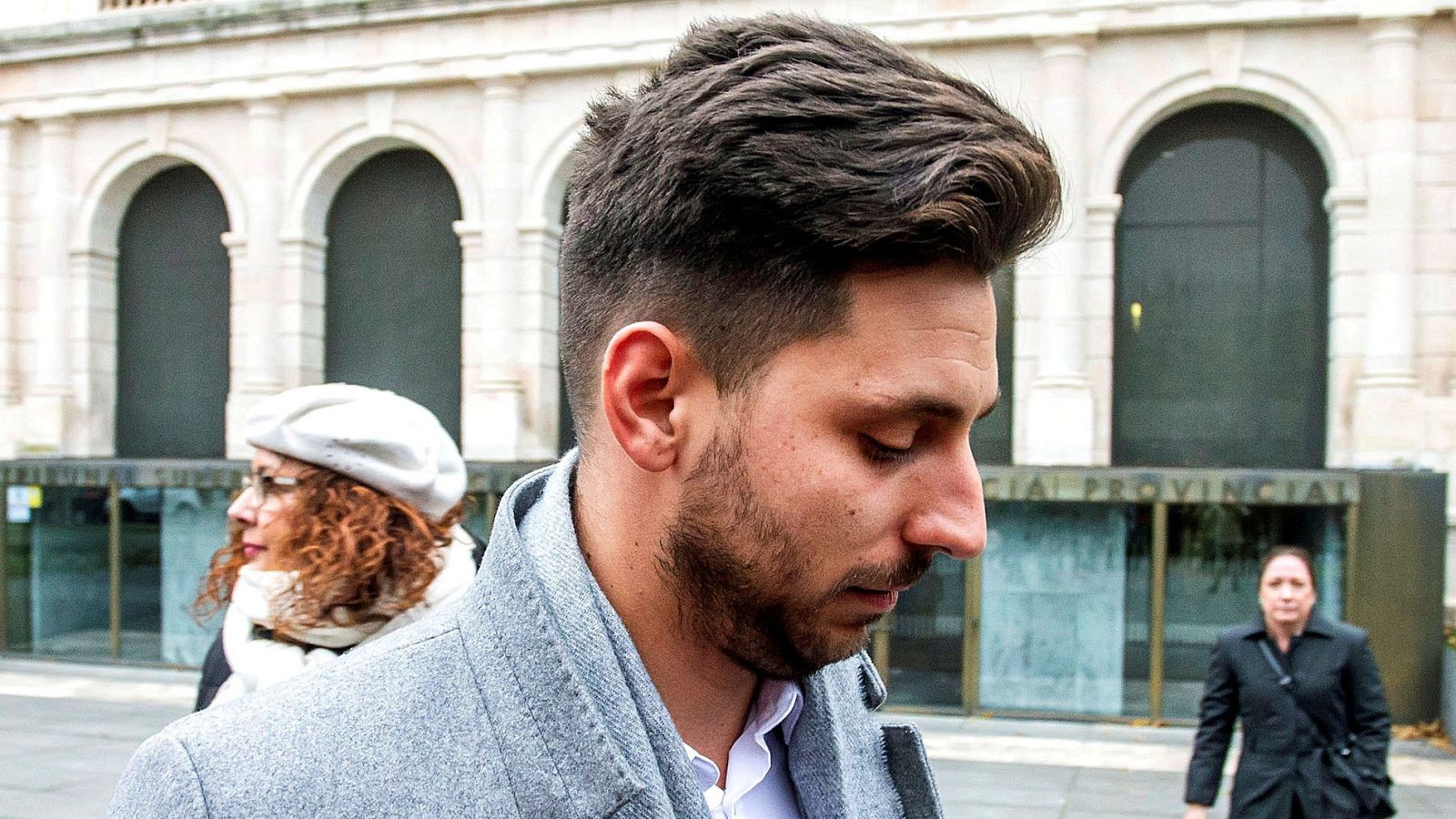 Víctor Rodríguez, este miércoles a su salida de la Audiencia Provincial de Burgos