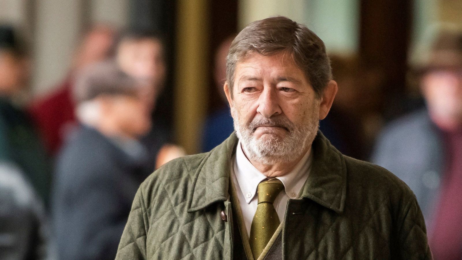 El ex director general de Trabajo Francisco Javier Guerrero este jueves a su llegada a la Audiencia de Sevilla