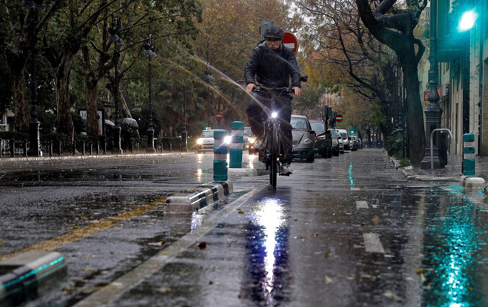 Fuertes lluvias en Valencia