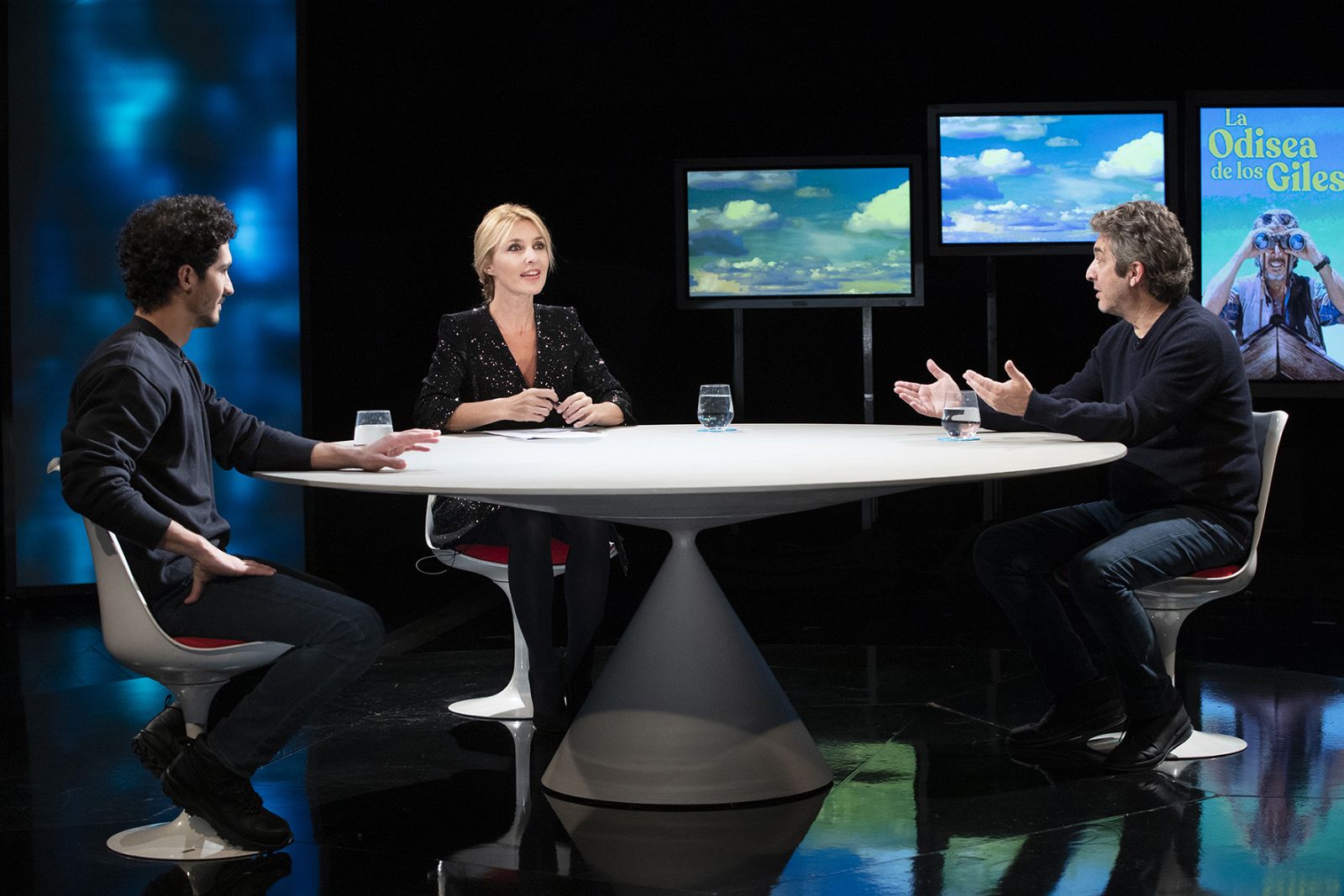 Cayetana Guillén Cuervo con Ricardo Darín y Chino Darín