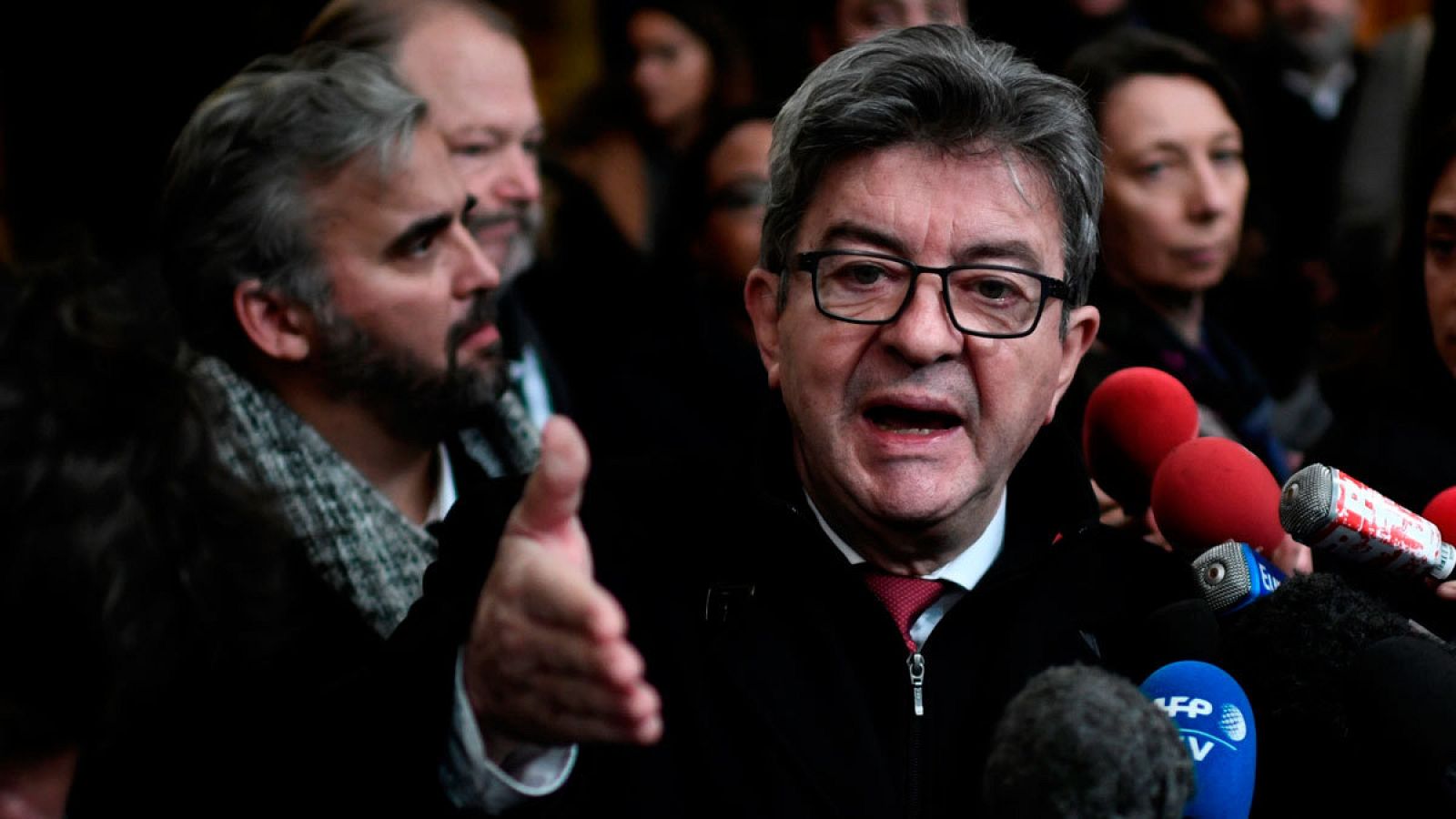 El líder de Francia Insumisa, Jean-Luc Melenchon
