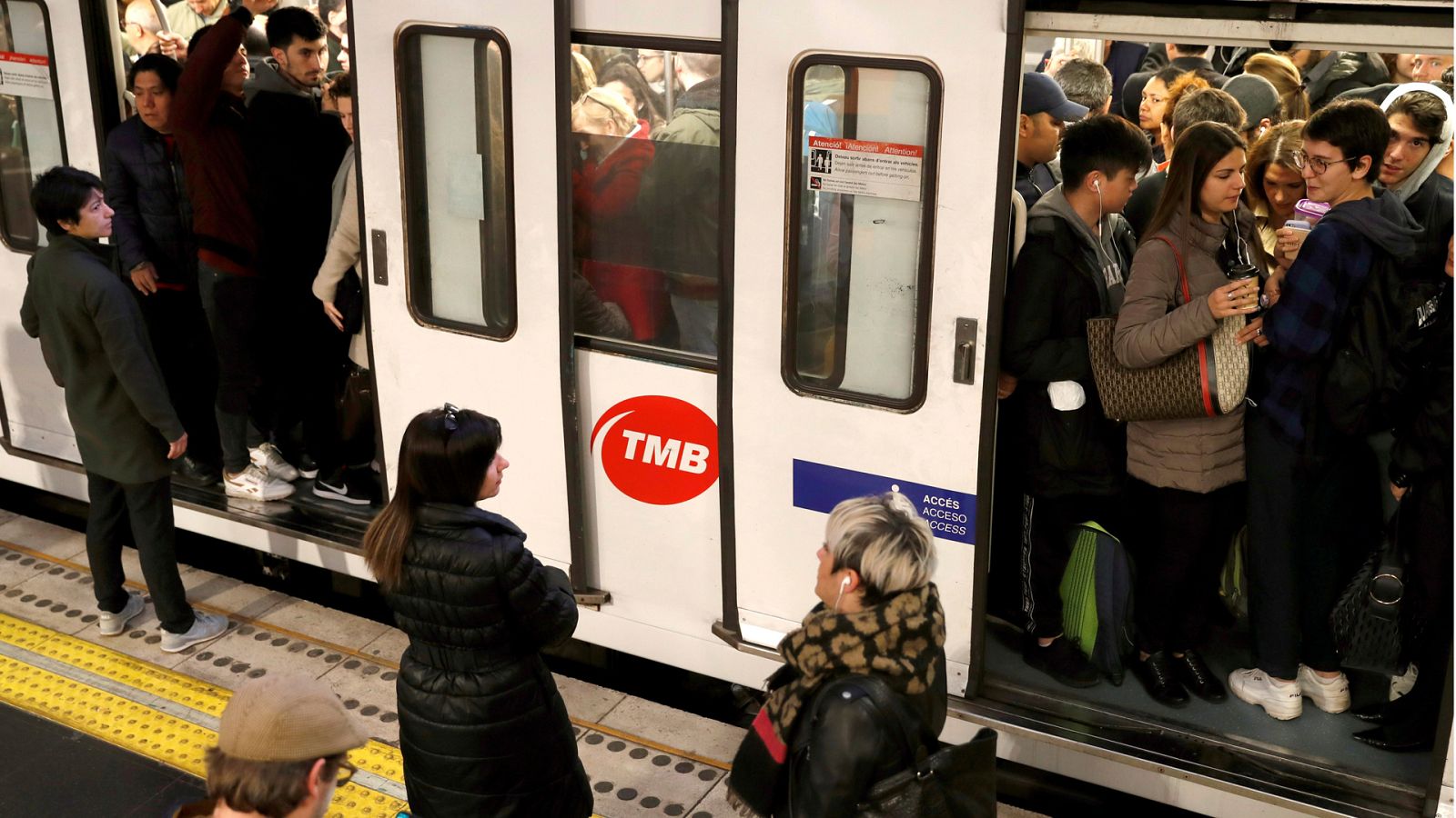 Jornada de paros en el Metro de Barcelona