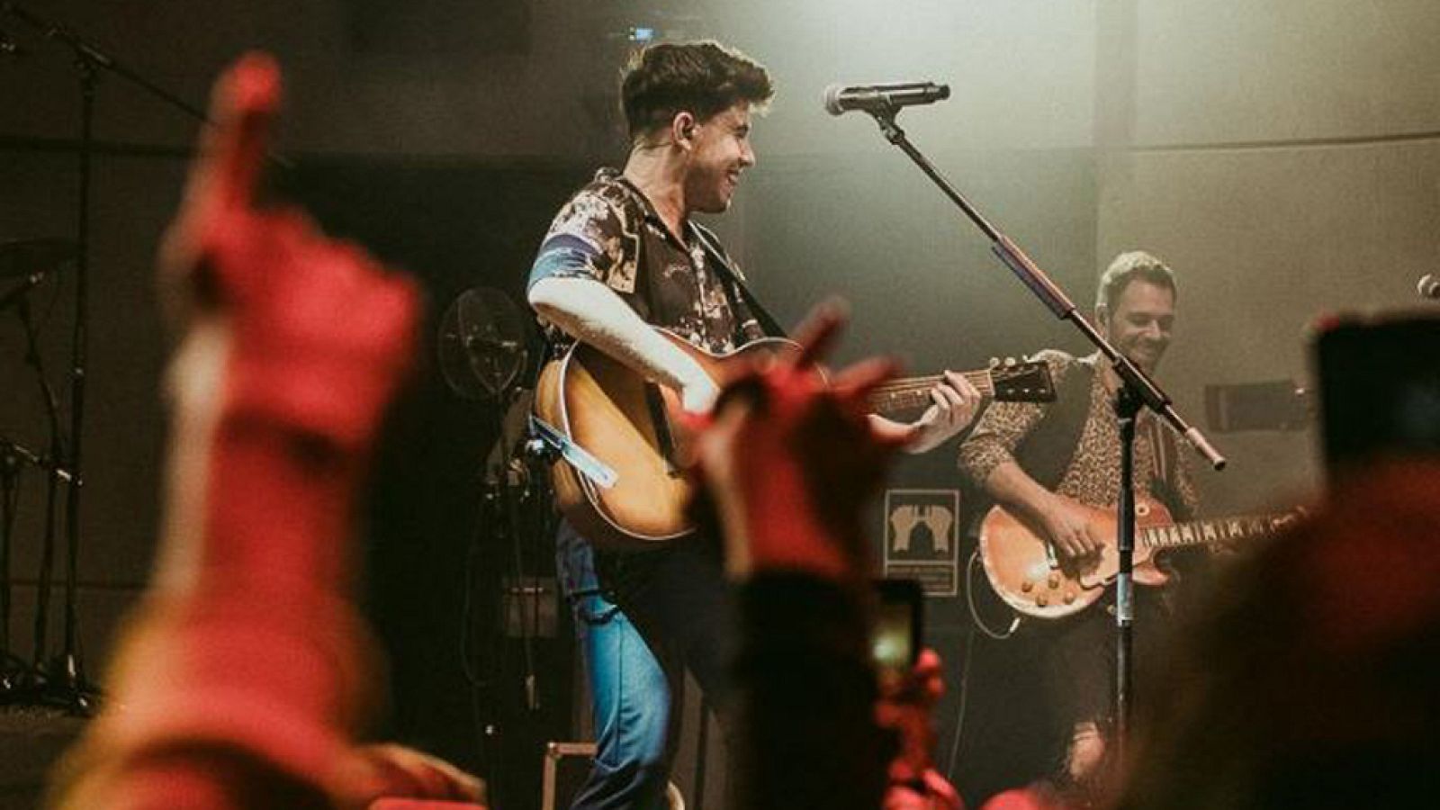 Roi Méndez durante el último concierto de la gira