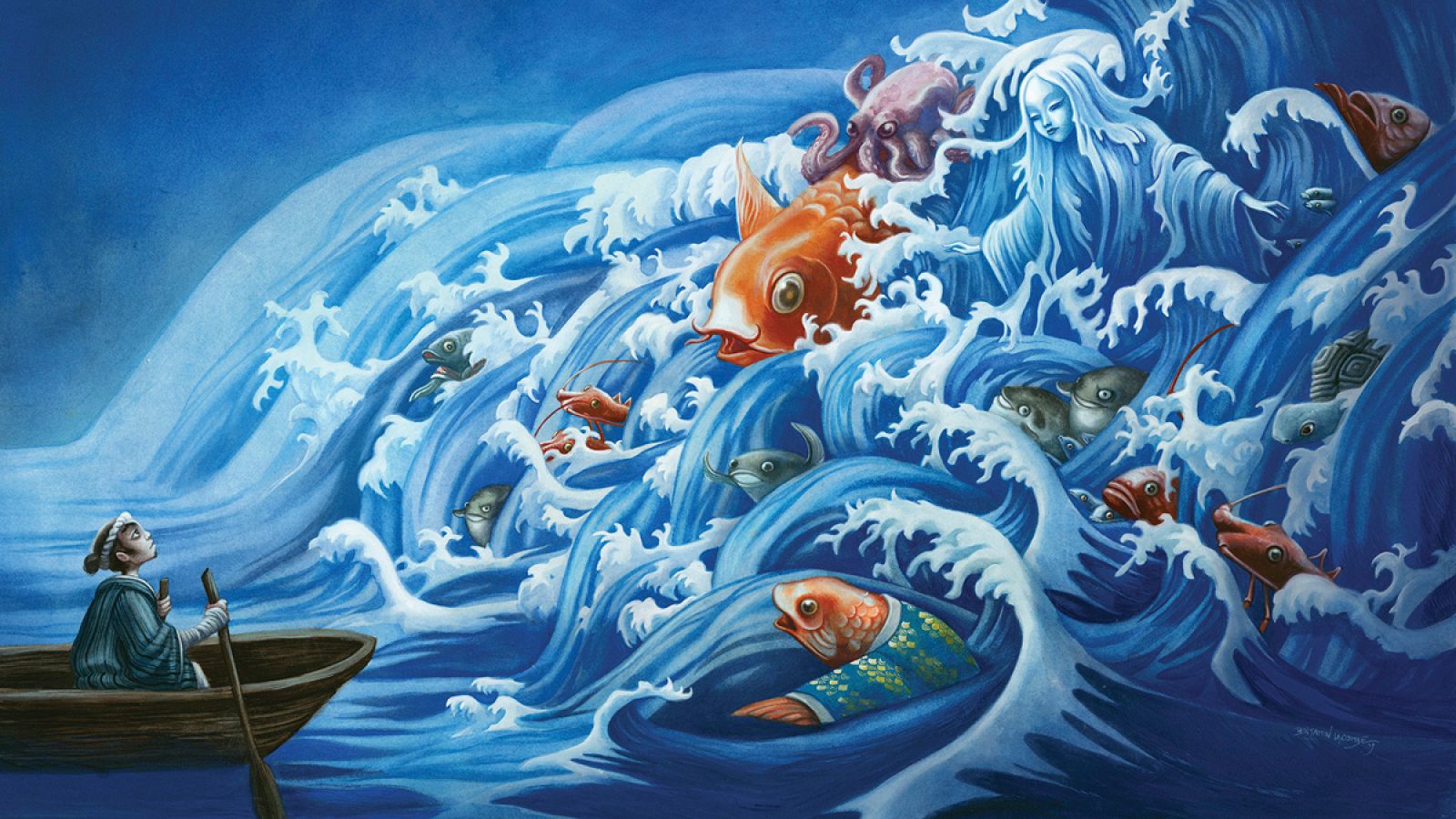 Ilustración de 'Historias de fantasmas de Japón'