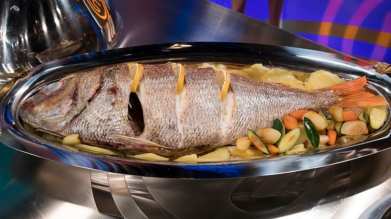 MasterChef Junior 7 - Receta de besugo al horno con verduras torneadas