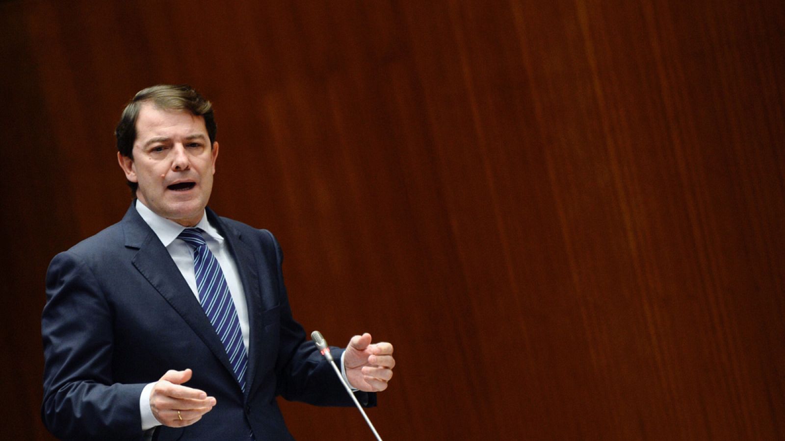 El presidente de la Junta de Castilla y León, Alfonso Fernández Mañueco (PP)